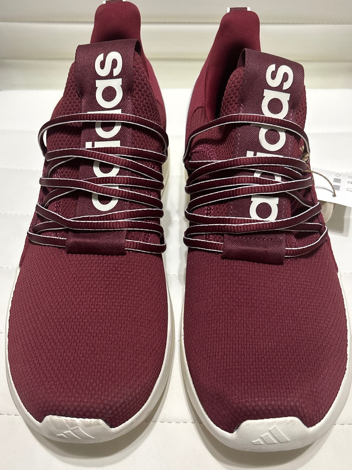 Adidas Cloudfoam Comfort Burgundy Athletic Sneakers