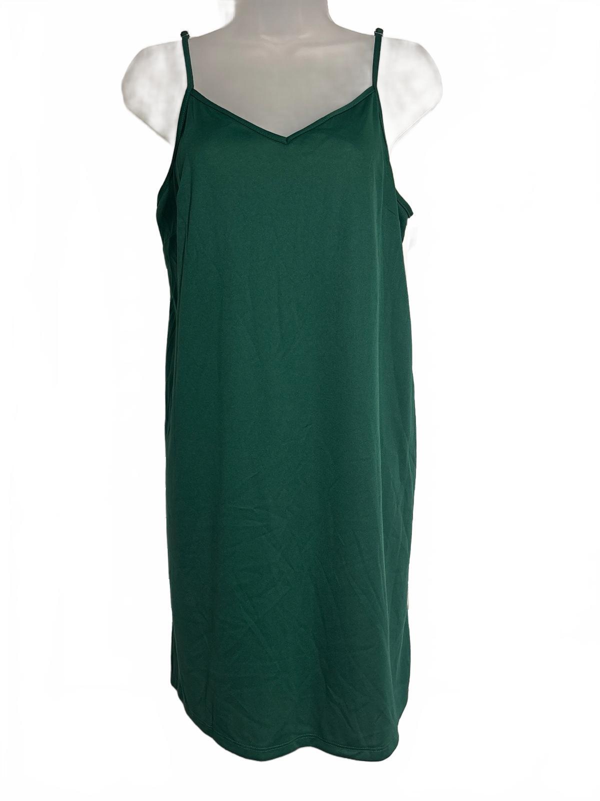 Donna Ricco Green Slip Dress Size M