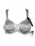 Glamour Satin Underwire Bra Size 34D Light Blue