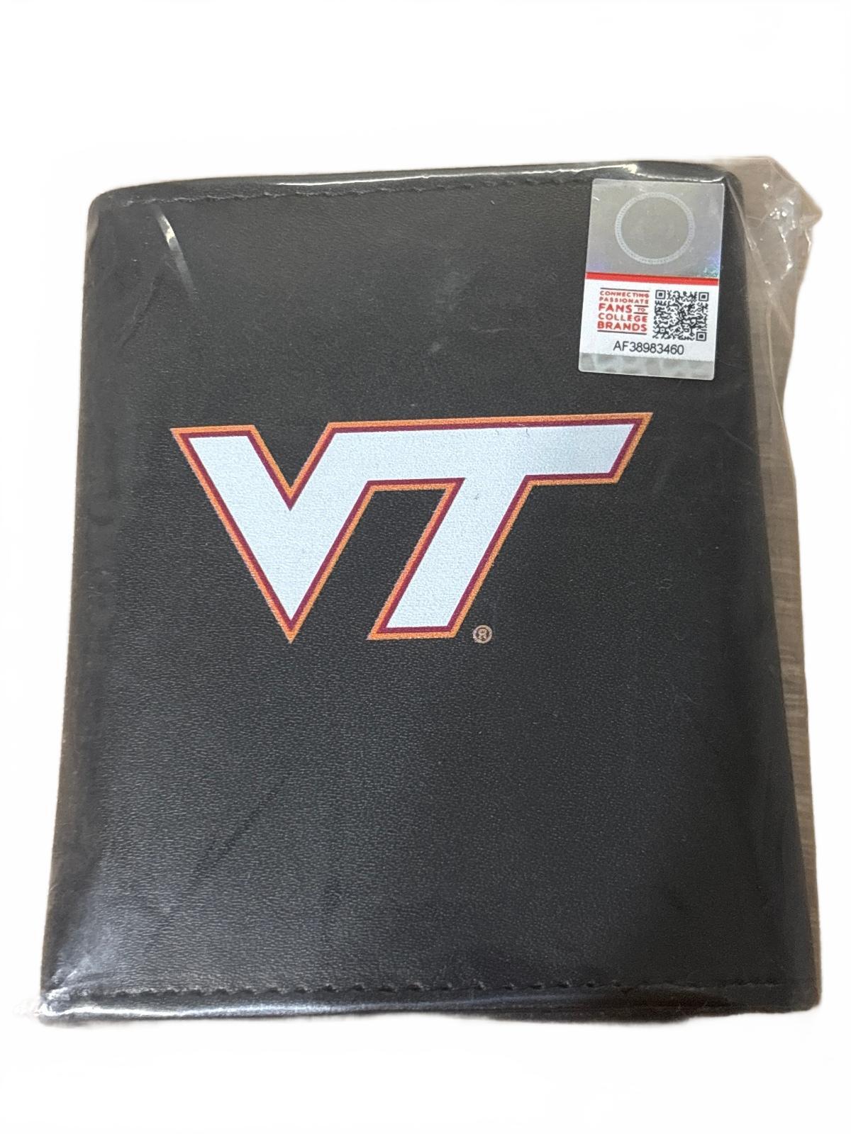 Virginia Tech VT Black Bi-Fold Wallet