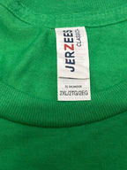 Jerzees Classic Green 'Time to Get Lucky' Graphic T-Shirt 2XL