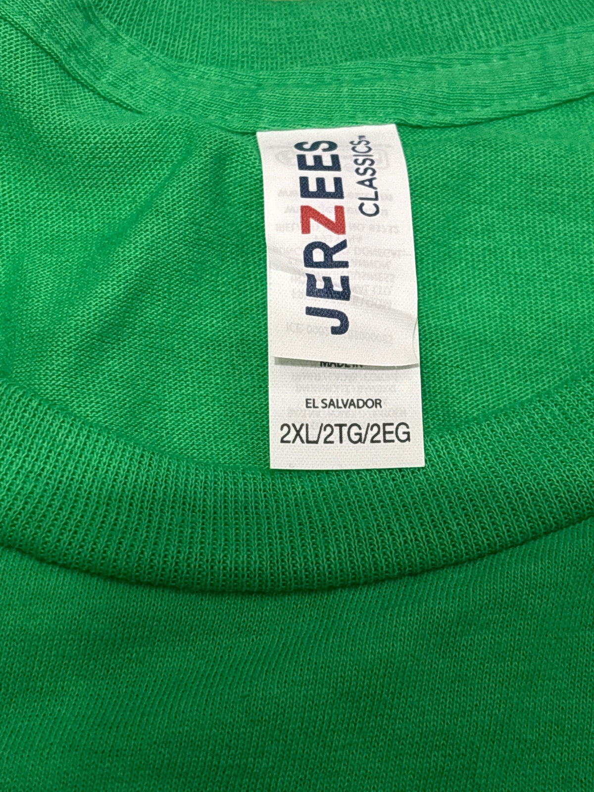 Jerzees Classic Green 'Time to Get Lucky' Graphic T-Shirt 2XL