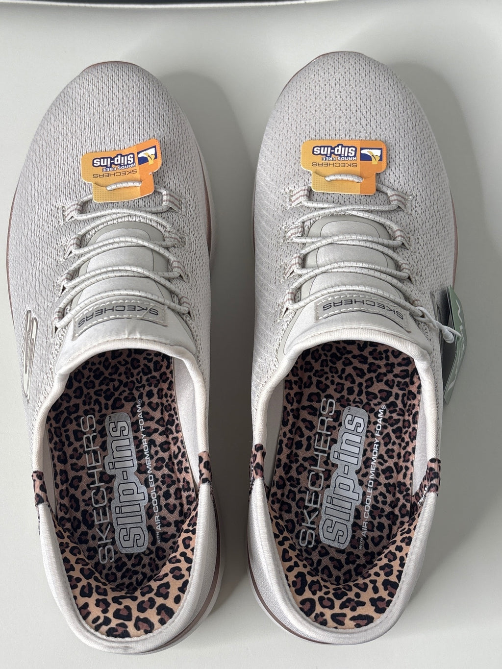 Skechers Slip-Ins Women's Beige Vegan Sneakers Size US 8