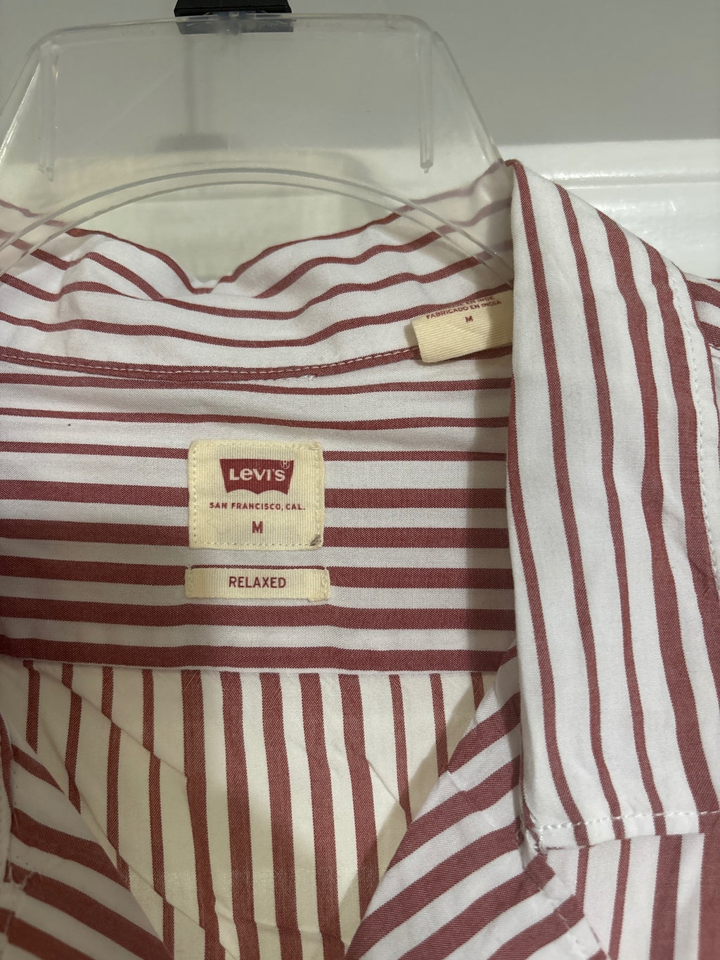 Levi's Classic Camper Relaxed Fit Striped Button-Up Shirt Medium