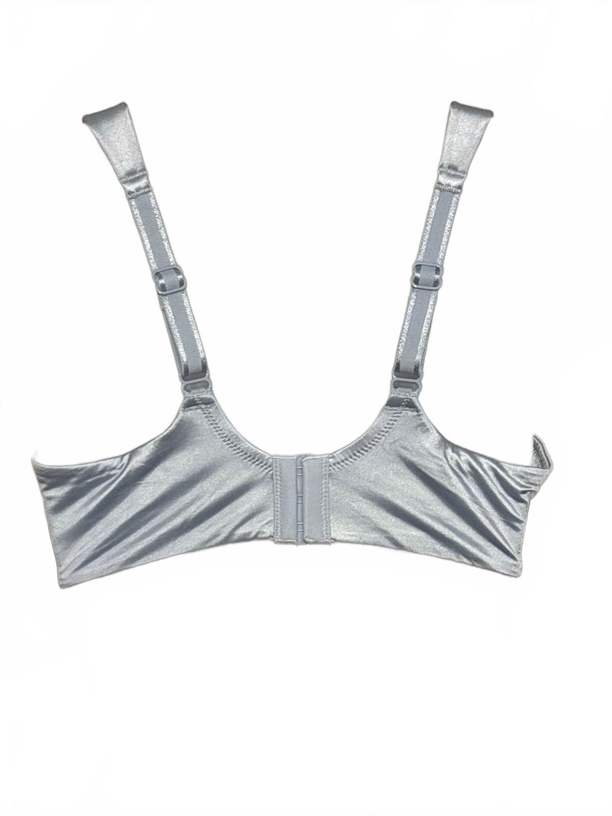 Glamour Satin Underwire Bra Size 34D Light Blue