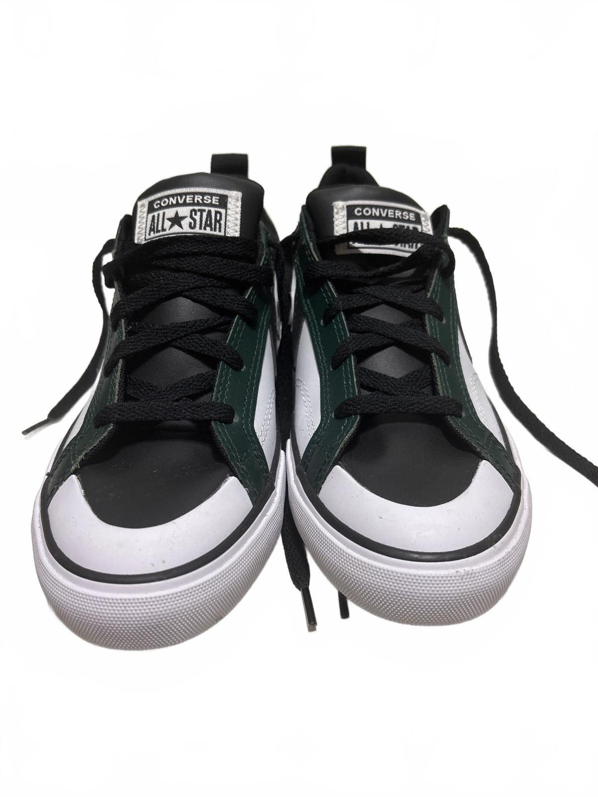 Converse All Star Low Top Sneakers Black Green White Size 4 US
