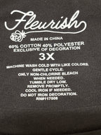 Fleurish Women's 3X Gray Sequin XO Graphic T-Shirt