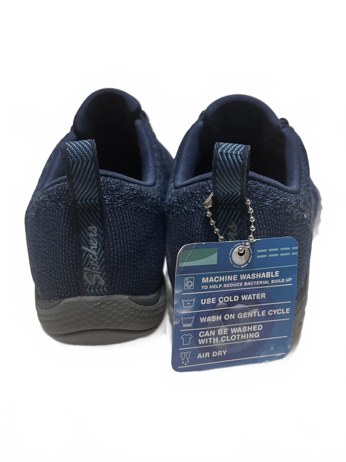 Skechers Navy Blue Machine Washable Athletic Shoes with Air-Cooled Memory Foam