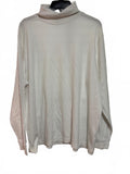 Carolyn Taylor Women's White Long Sleeve Turtleneck Shirt 3X/3XL