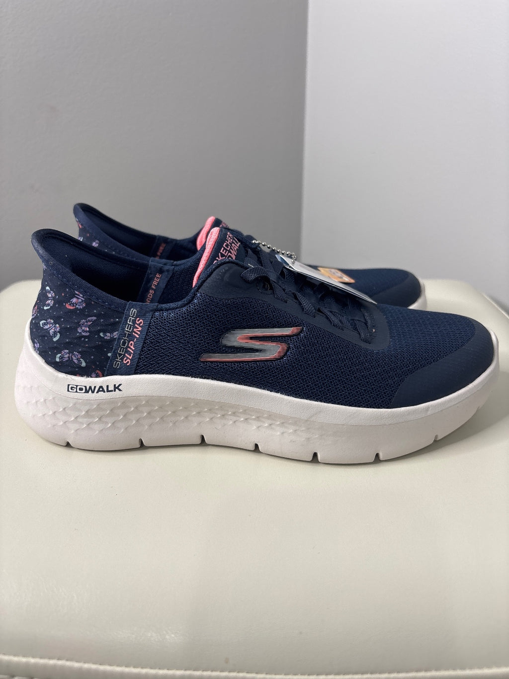 Skechers GOwalk Slip-Ins Navy Blue Walking Shoes Women's Size 6