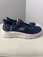 Skechers GOwalk Slip-Ins Navy Blue Walking Shoes Women's Size 6