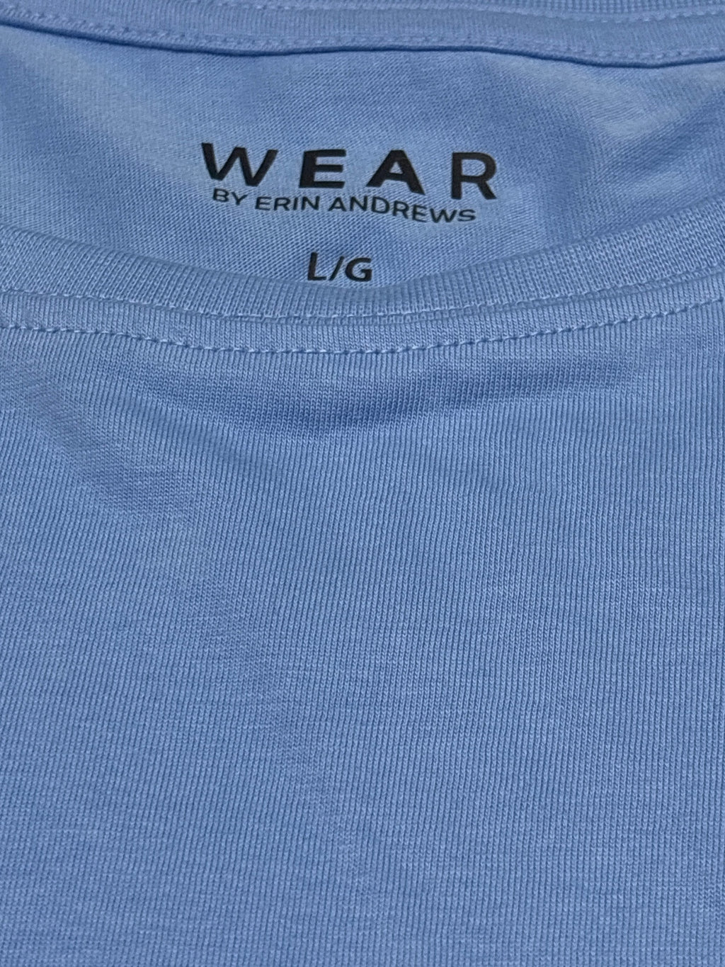 Wear by Erin Andrews Light Blue North Carolina T-Shirt Large