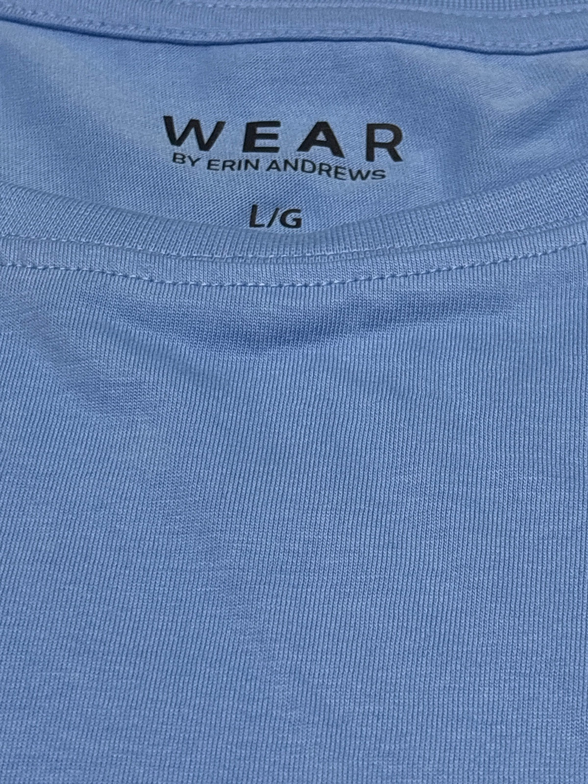 Wear by Erin Andrews Light Blue North Carolina T-Shirt Large