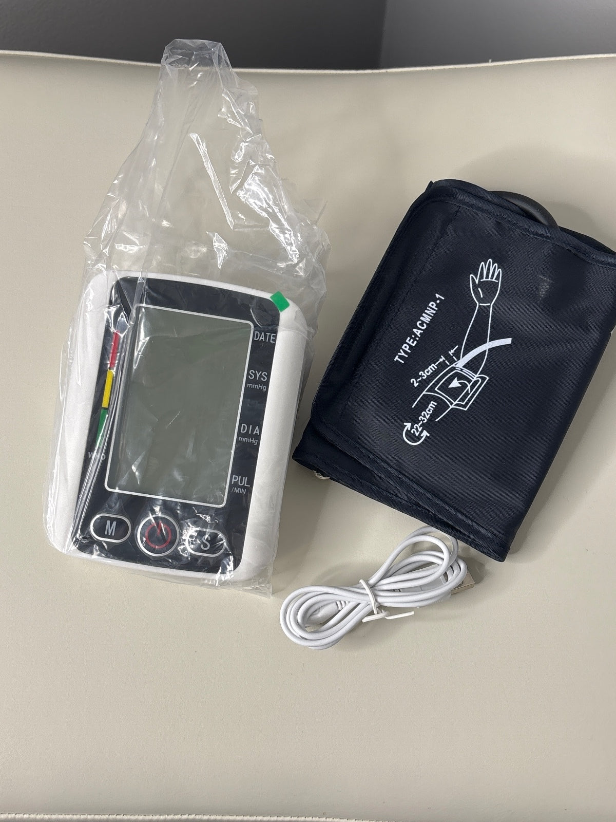 Electronic Blood Pressure Monitor with Voice Function and Digital Display