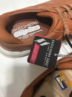 Skechers Slip-Ins Brown Leather Sneakers Men's Casual Shoes