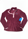 Columbia Women's Burgundy Fleece Pullover, Medium