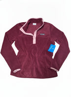 Columbia Women's Burgundy Fleece Pullover, Medium