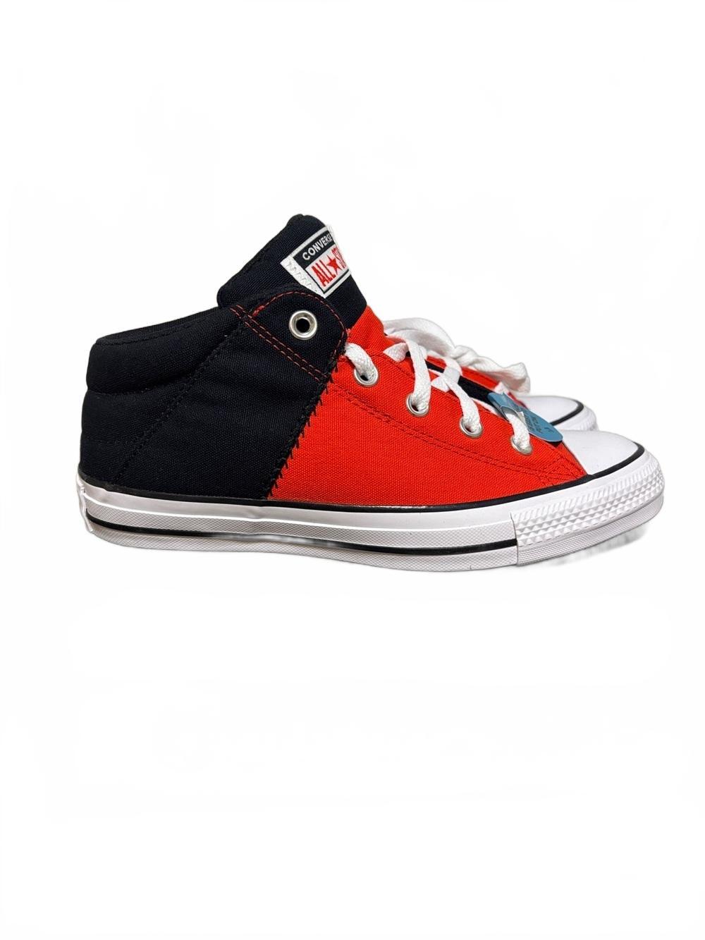 Converse High Top Sneakers in Red and Black