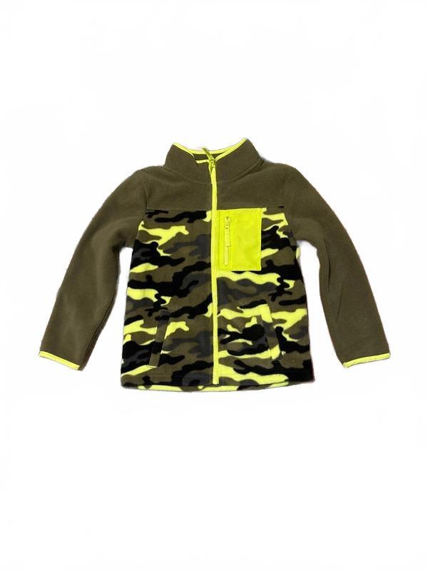 Jumping Beans Boys Camo Fleece Jacket Size 6