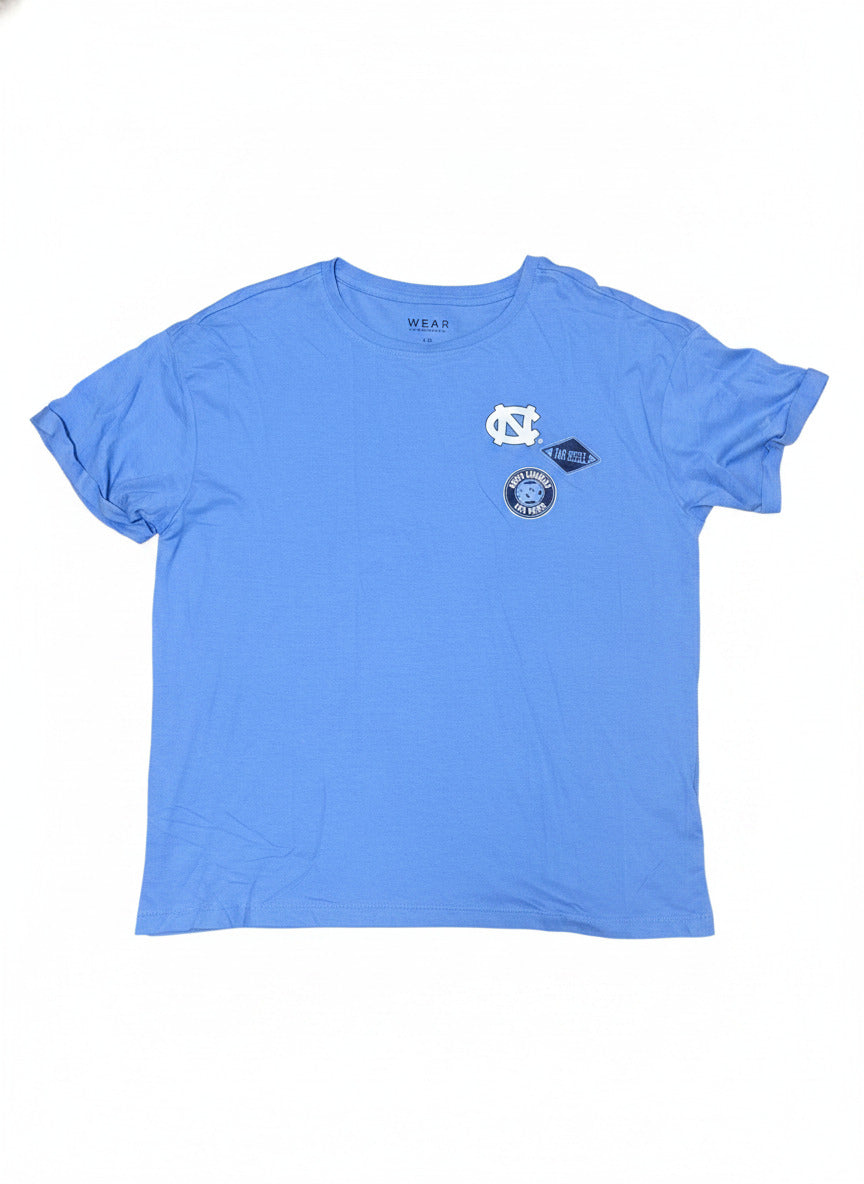 Wear by Erin Andrews Light Blue North Carolina T-Shirt Large