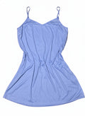 Donna Ricco Light Blue Spaghetti Strap Dress Size L