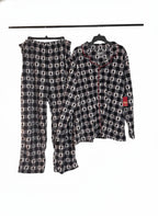 Jammies Families Men's XXL Black and White Checkered Pajama Set