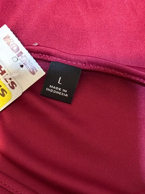 Apt. 9 Women’s Burgundy Adjustable Strap Cami Tank Top Size L NWT