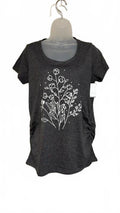 Bloom Maternity Floral Graphic Ruched Side Tee – Medium – NWT