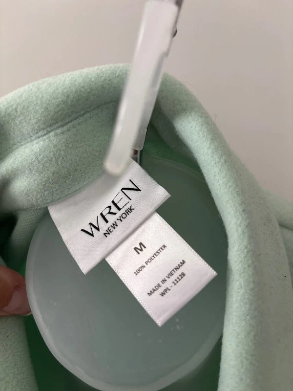 WREN New York Women’s Mint Green Blazer Jacket Size Medium Soft Tailored