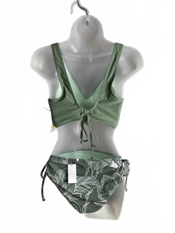 Cupshe Green Floral Bikini Set NWT Women’s Large