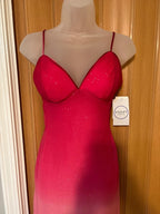 Violet Weekend Pink Ombre Glitter Maxi Dress Women’s Size 5/6 NWT