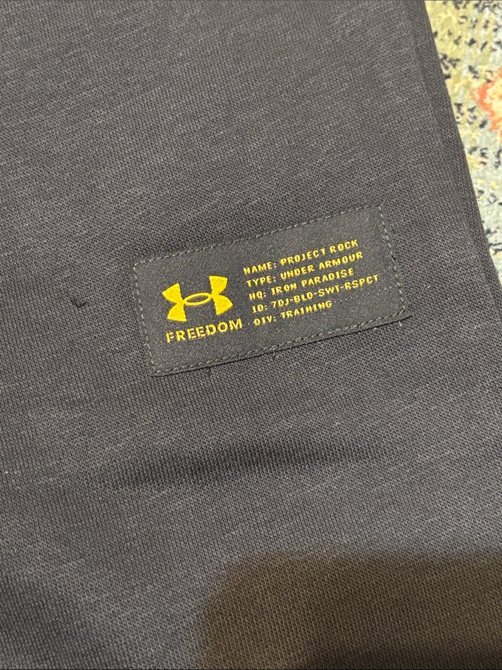 Under Armour Navy Joggers with White Graphic